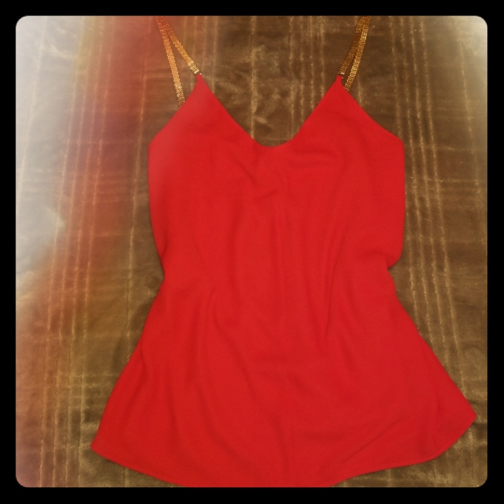 Express red blouse